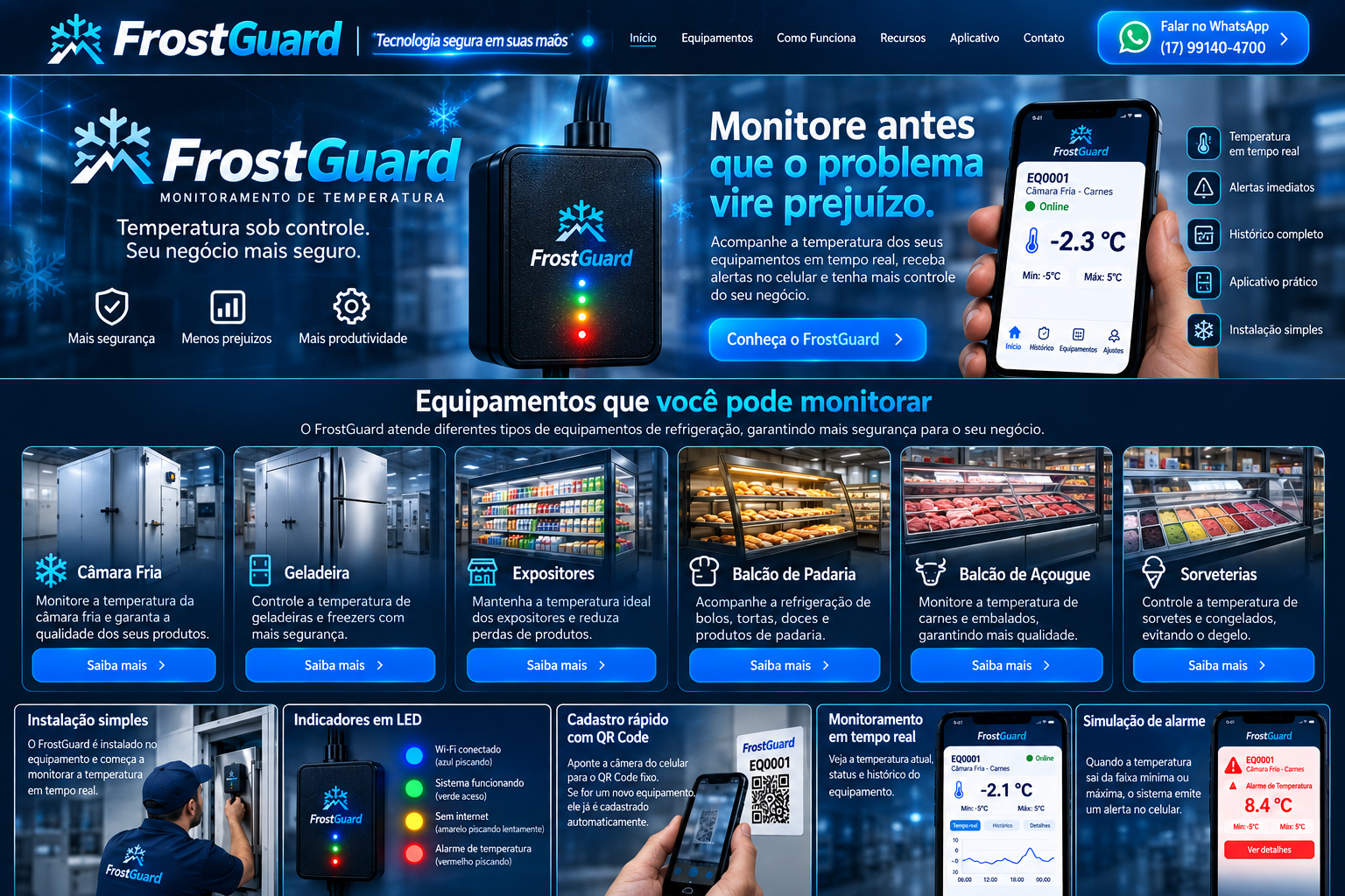 MA FrioGuard — monitoramento inteligente de temperatura